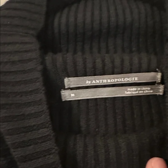 Anthropologie Black Long Sleeve Dress - Picture 3 of 5